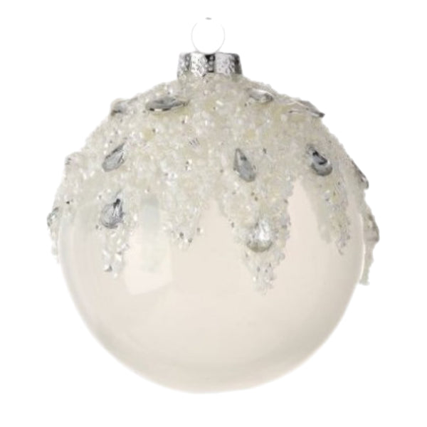 Assorted White Jewelled Ball, INDIVIDUALLY SOLD