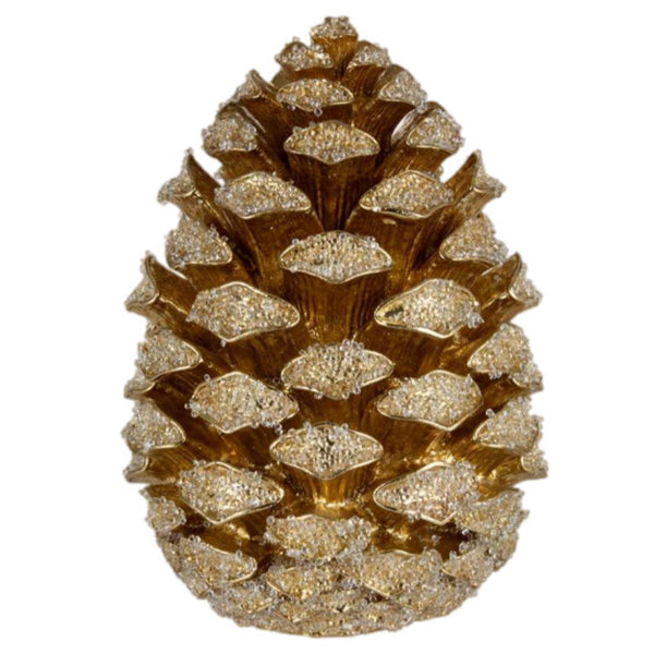 Assorted Gold Pinecone Figurine, INDIVIDUALLY SOLD