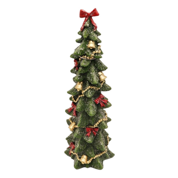 Assorted Tree Decorated With Bows & Bells Figurine, INDIVIDUALLY SOLD