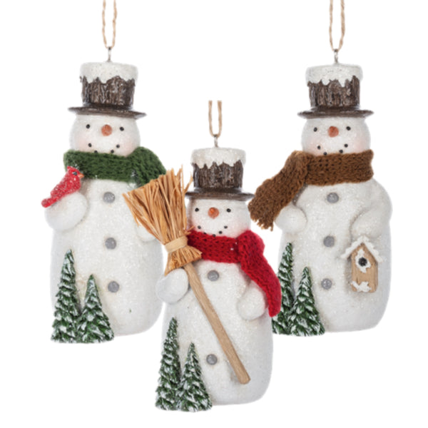 Assorted Full Body Snowman Ornament, INDIVIDUALLY SOLD