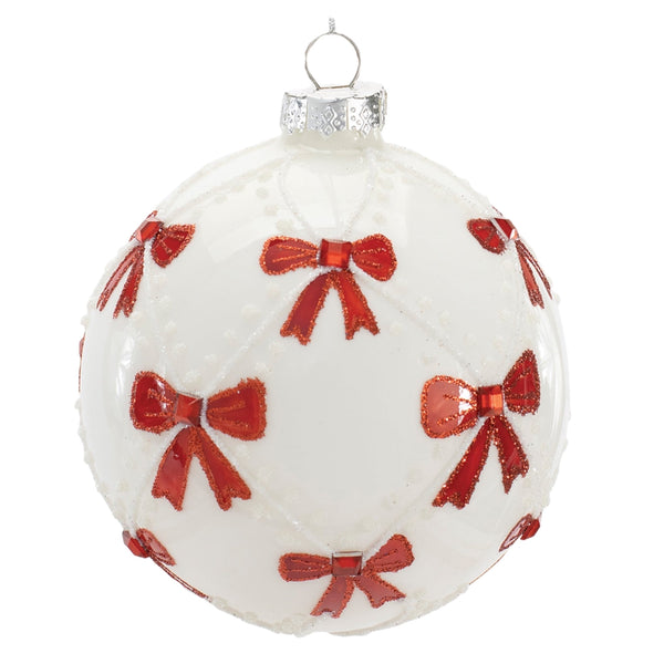Assorted Red Bows Ball, INDIVIDUALLY SOLD