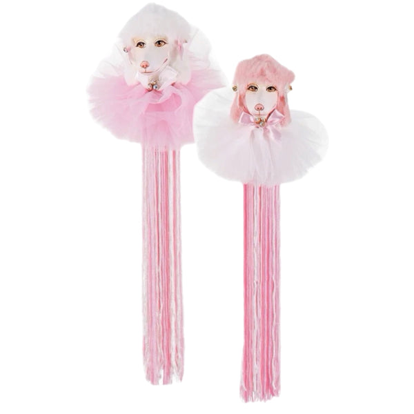 Assorted Poodle Head Tassel Ornament, INDIVIDUALLY SOLD