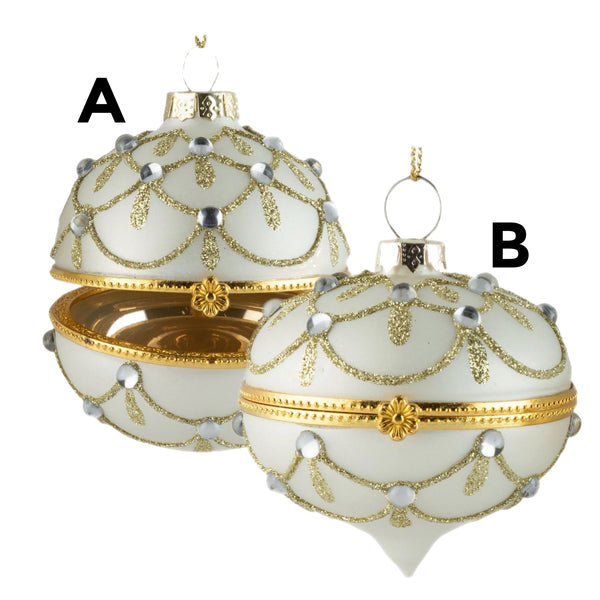 Assorted Matte White Kismet Ball, INDIVIDUALLY SOLD