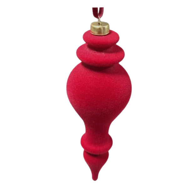 Assorted Flocked Red Ball, INDIVIDUALLY SOLD