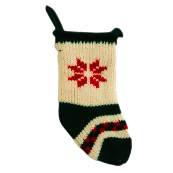 Assorted 5" Mini Knit Stocking Ornament, INDIVIDUALLY SOLD