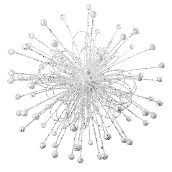 Assorted White Starburst Ornaments, INDIVIDUALLY SOLD