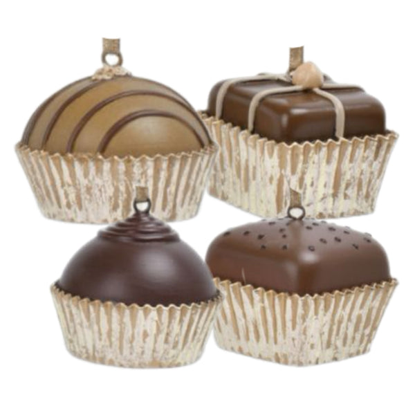 Assorted Chocolate Petit Fours Ornament, INDIVIDUALLY SOLD