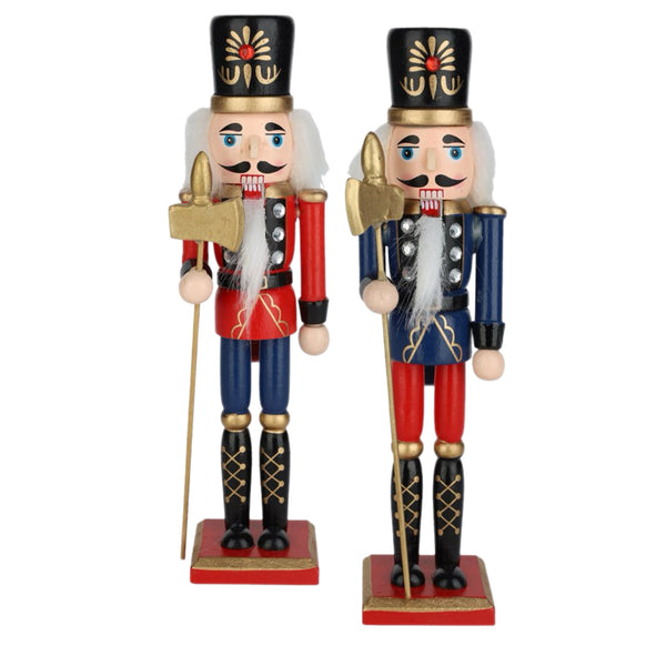 Assorted 8" Red & Blue Nutcracker, INDIVIDUALLY SOLD