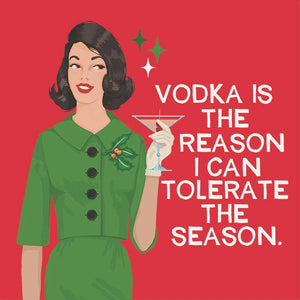 Tolerate The Season Cocktail Napkin