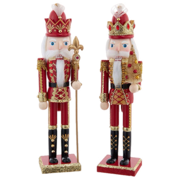 Assorted 15" Red & Gold Nutcracker, INDIVIDUALLY SOLD