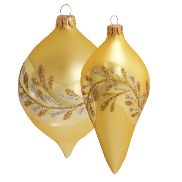 Assorted Gold Leaf Design Ball, INDIVIDUALLY SOLD