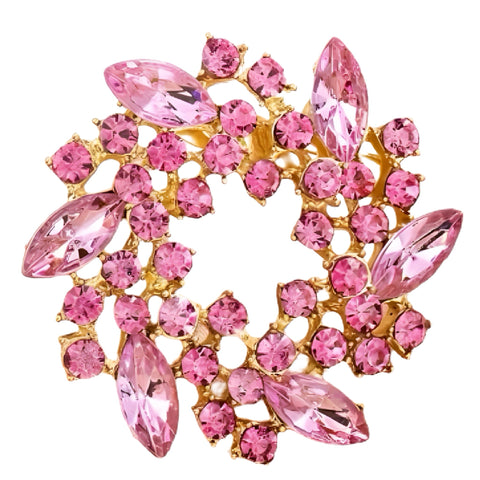 Pink Wreath Brooch