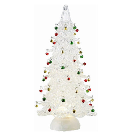 12" Tree With Balls Glitterdome