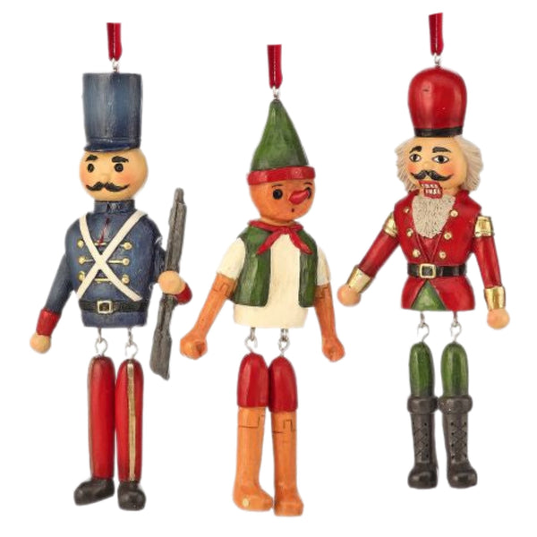 Assorted Toy Nutcracker Ornament, INDIVIDUALLY SOLD