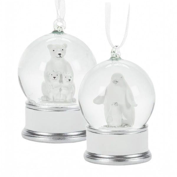 Assorted Mini Arctic Animal Snowglobe Ornament, INDIVIDUALLY SOLD