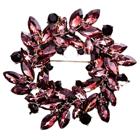 Plum Wreath Brooch