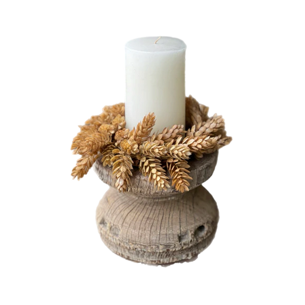 8" Hops Pillar Candle Ring