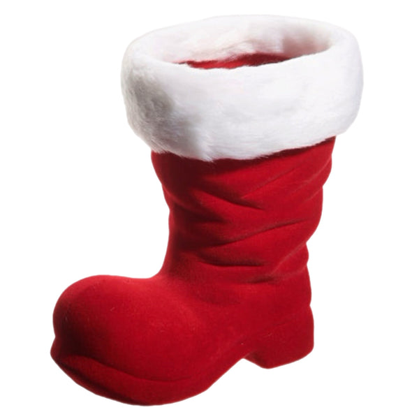 Assorted Flocked Boot Figurine, INDIVIDUALLY SOLD