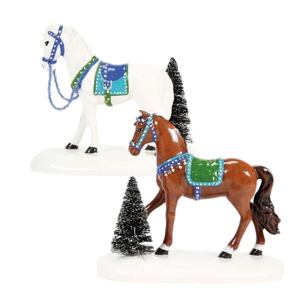 Village Accessory: Holiday Trotters, Set Of 2