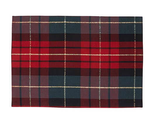 Red And Green Checkered Placemat