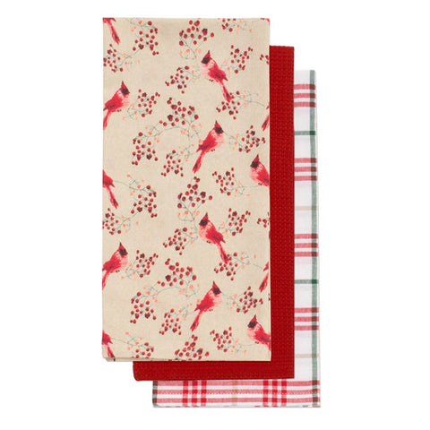 Cardinal Linen Napkin, Set Of 3