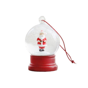 Mini Santa Snowglobe Ornament