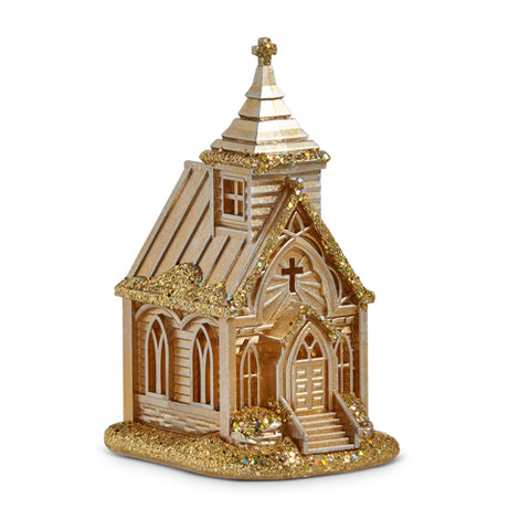 Gold Church Ornament