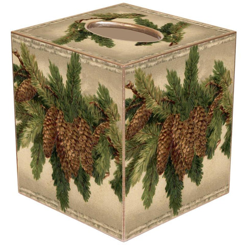 Pinecone Tissue Box Cover