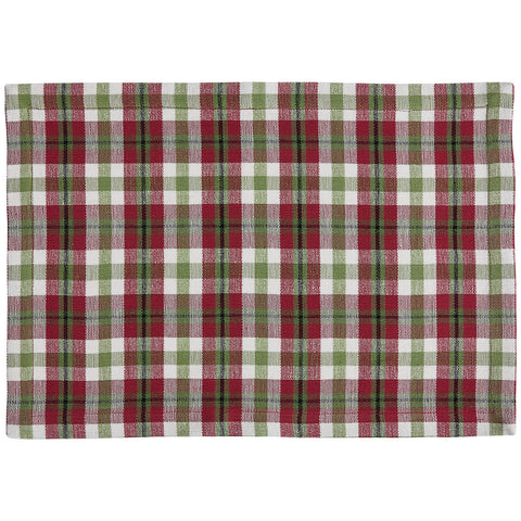 Checkered Red And Green Placemat