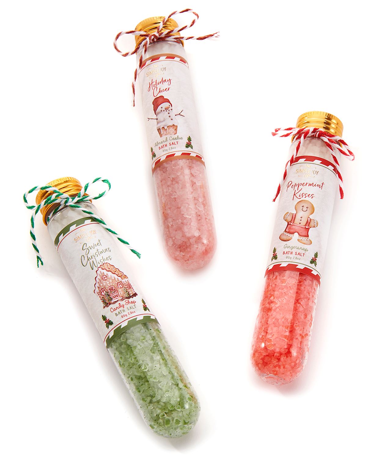 Assorted Christmas Bath Salt, INDIVIDUALLY SOLD