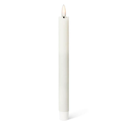 1" X 9.5" Taper Flameless Candle: Cream
