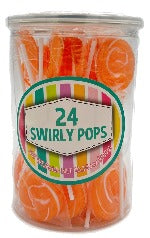 Orange Swirly Pops