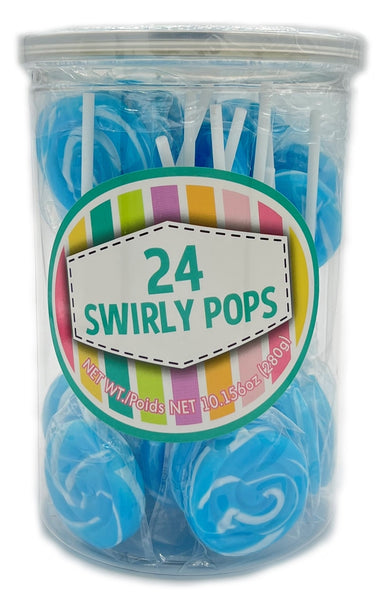 Blueberry Swirly Pops