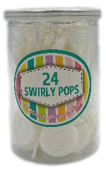 White Swirly Pops