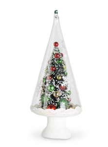 Bottlebrush Tree In Clear Tree Ornament