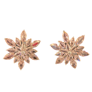 Pink Snowflake Earrings