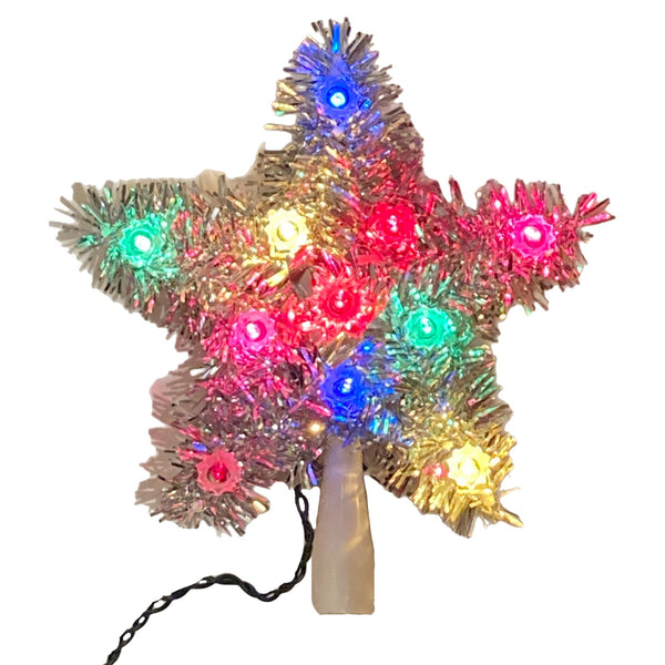 Assorted 8" Retro Multicolour Tree Topper, INDIVIDUALLY SOLD