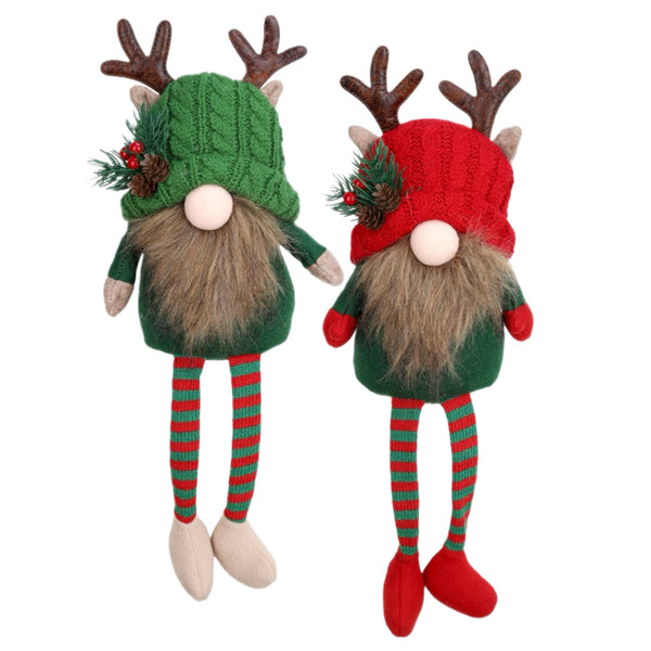 Assorted Gnome With Antlers Shelf Sitter Figurine, INDIVIDUALLY SOLD
