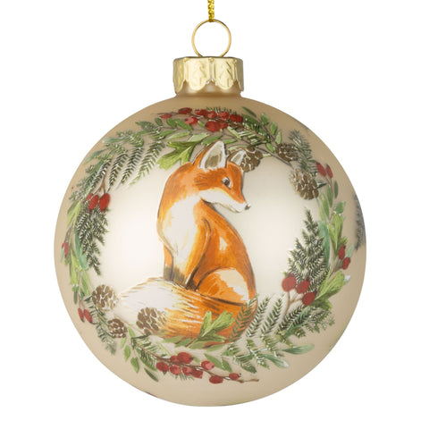 Fox In Wreath Ball