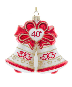 40th Anniversary Bell Ornament