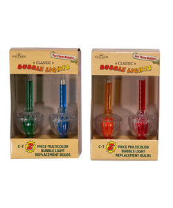 Assorted Replacement Multicolored Bubble Lights Set Of 2, INDIVIDUALLY SOLD