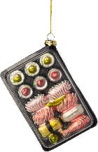 Sushi Takeout Tray Ornament