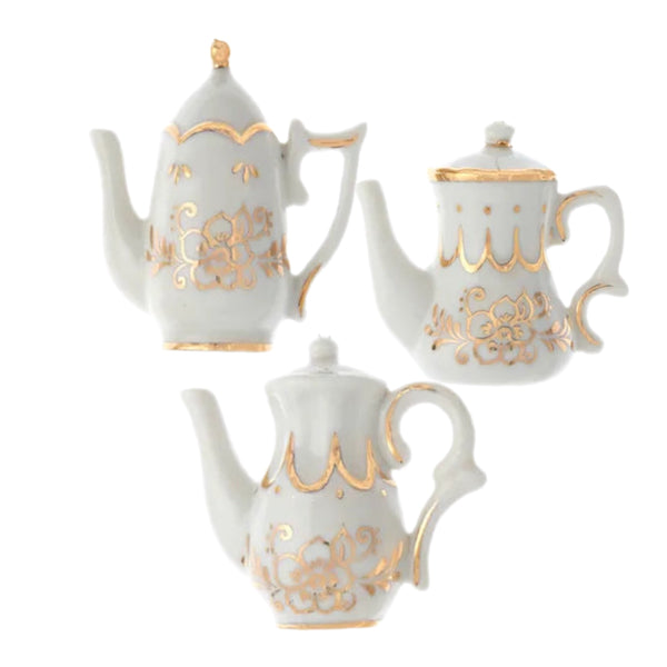 Assorted Teapot Ornament, INDIVIDUALLY SOLD
