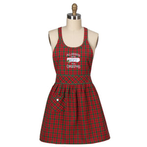 All Hearts Come Home For Christmas Apron