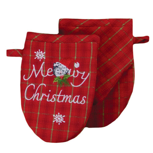 Meowy Christmas Cat Oven Mitt, INDIVIDUALLY SOLD