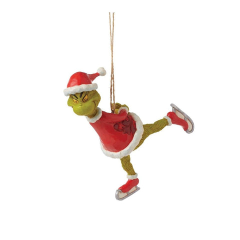 Grinch Ice Skating Ornament