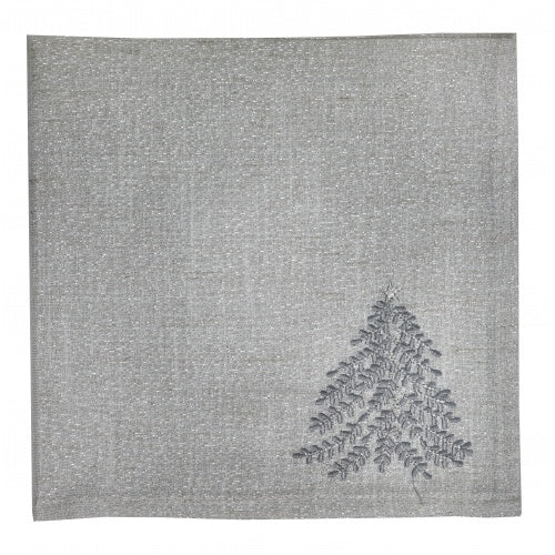 Silver Tree Fabric Napkin, Individually Sold