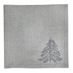 Silver Tree Fabric Napkin, Individually Sold