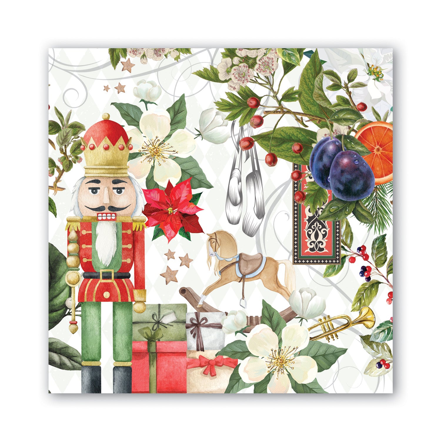 Michel Design Works Luncheon Napkin: Nutcracker Suite