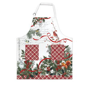 Michel Design Works ADULT Apron: Winter Woodland